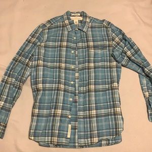 Men's H&M Flannel - Light Blue - Small